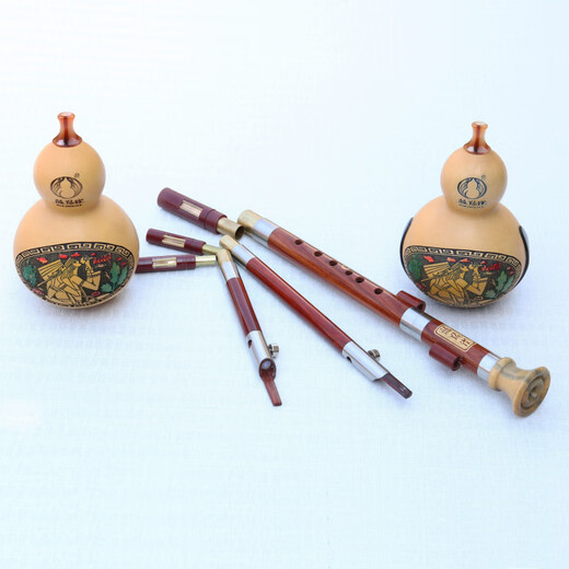 Blue Peacock Hulu Seidenset Yunnan Musikinstrumentenröhrchen Leistung Typ