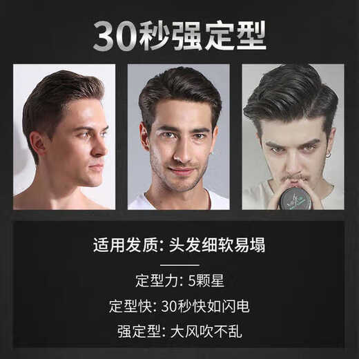 维特丝发胶喷雾强力定型男士发型持久清香啫喱水油头膏干胶摩丝发蜡发泥 【型男套装 】海洋香420mlx1+自由动感发蜡1