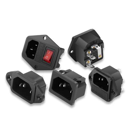 Three-core power cord plug socket electric vehicle charging port pin socket male and female connector AC power base three holes AC-05 pin socket copper pin (1 piece)