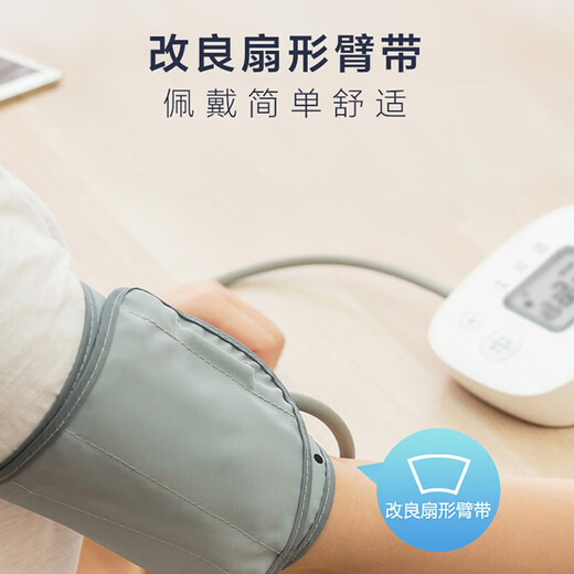 欧姆龙（OMRON）房颤血压计上臂式电子血压仪家用大屏血压测量仪 新品大屏U724J[7124升级款]
