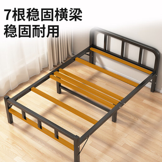 苡茉折叠床单人床午休床简易便携租房午睡铁床办公室硬板行军床灰80