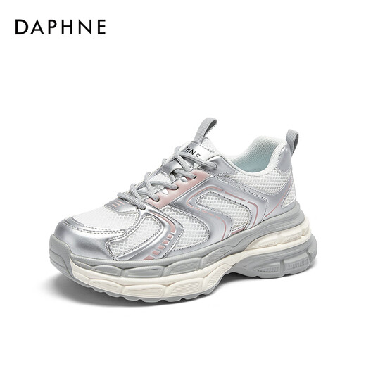 Daphne Daphne Sportschuhe 2025 Frühling Neue Mode lässige Schuhe Running Schuhe Frauenschuhe Dicke Sohle vielseitige Papa Schuhe Frauen -Waffenfarbe 1048 39