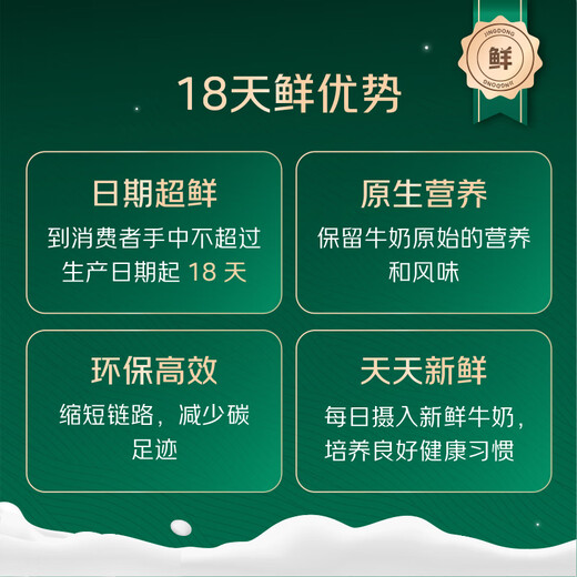 Mengniu 18-day fresh direct delivery Deluxe organic pure milk dream cover 250ml*24 boxes New Year gift box