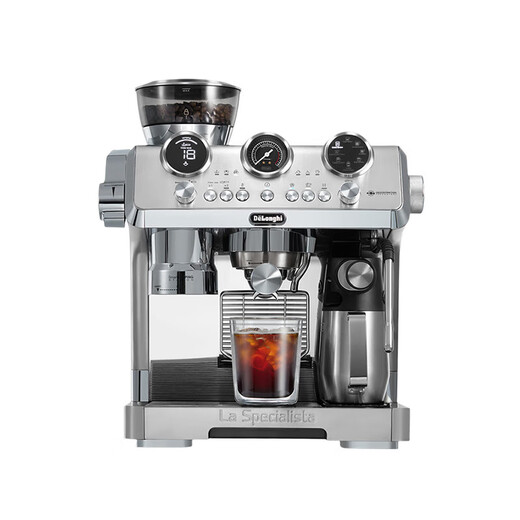 德龙（Delonghi）9885 /德龙银骑士冷萃半自动咖啡机研磨一体家商用意式 银色 标配