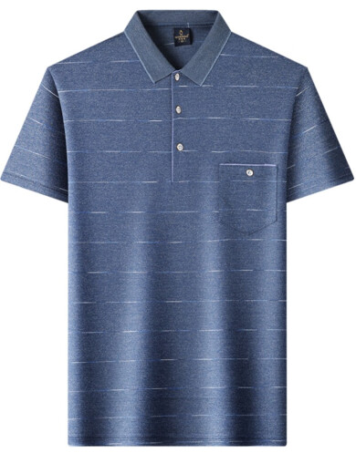 
Lomon dad short-sleeved T-shirt men's summer clothes middle-aged ice silk men's clothing grandfather cotton top middle-aged men's polo shirt 9934 red [65% cotton] M 165/M [115Jin [Jin equals 0.5 kg]]