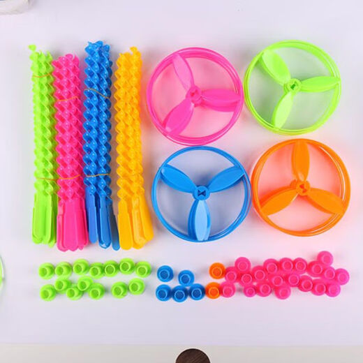 Kinder im Freien handgeschwenkt fliegender Untertassen Kindergarten Windmühle Nostalgische Spielzeuge Feitian Feen 40 Sets