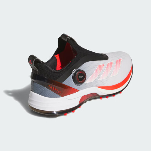 Adidas golf shoes men's shoes 25 new AdiZero ZG comfortable lightweight stable support BOA rotating button shoes IH9896 white/bright red/black 43 = 8.5 size