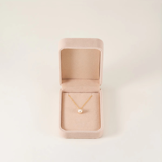 AJIDOU Ajidou necklace women's 925 silver fashionable freshwater pearl clavicle chain simple and gentle with gift box birthday gift to girlfriend