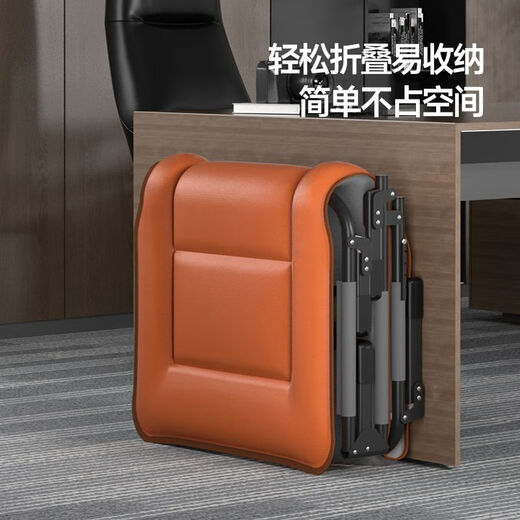爱派森折叠床午休办公室单人躺椅免安装行军家用小床便携陪护床午睡床 60宽【床垫一体】加棉（千鸟格） 放心购 （ 48小时发货）