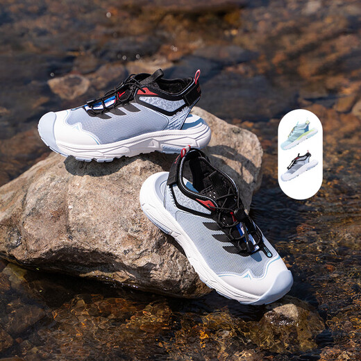 Dr. Jiang's summer boys' breathable sports-style toe-cap sandals, belted large children's domestic children's sandals, green 36, foot length approximately 22.8-23.4