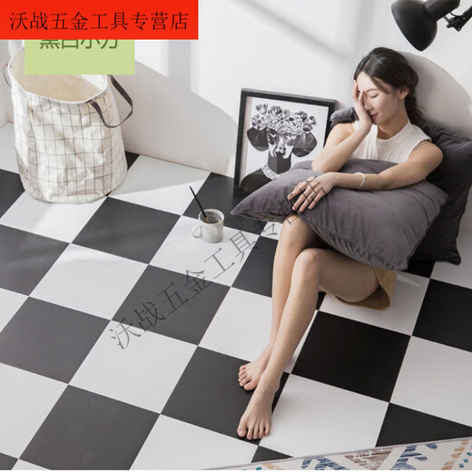 何健弓出租屋网红翻新改造PVC自粘地板砖贴加厚大理石ins卧室耐磨塑胶垫 6625石纹一片 60*60厘米