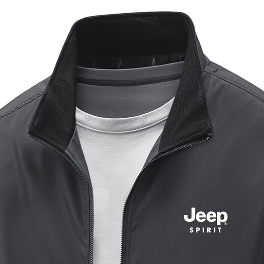 Jeep spirit2025 printemps et automne nouvelle veste mince respirante veste de vent de vent pour le vent masculin veste de charge décontractée bleu marine xl