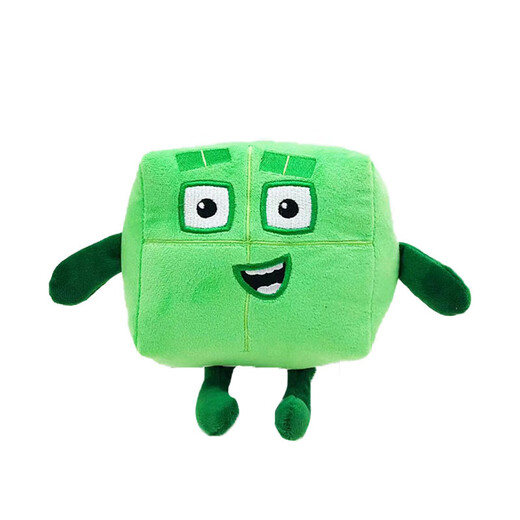 Chucan Numberblocks plush dolls digital building blocks toys children's digital enlightenment animation toys cross-border 10 (27cm /120g)