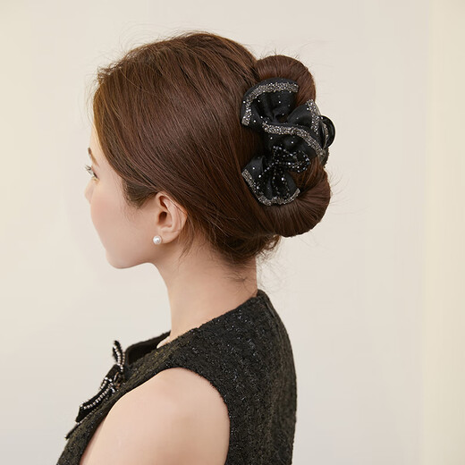 Chimera (CHIMERA) high-end bow hair clip to show hair volume, ponytail clip and shark clip for hair on the back of the head, birthday gift for girls