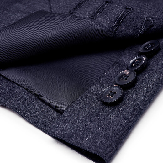 Zhuangji Wool Cashmere Silk 120 Count Men's Business Professional Formal Wear High-Quality Suit Wedding Suit