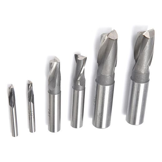 Shanggong 10 pieces straight shank keyway end mill 5mm 2-edge two-tooth keyway end mill