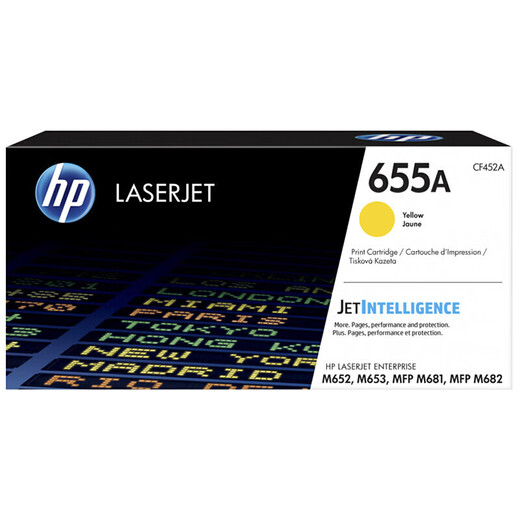 惠普（HP）cf450a/655a/硒鼓适用（M652/M653/M681/M682系列机型） CF452A黄色硒鼓655a(10500页)