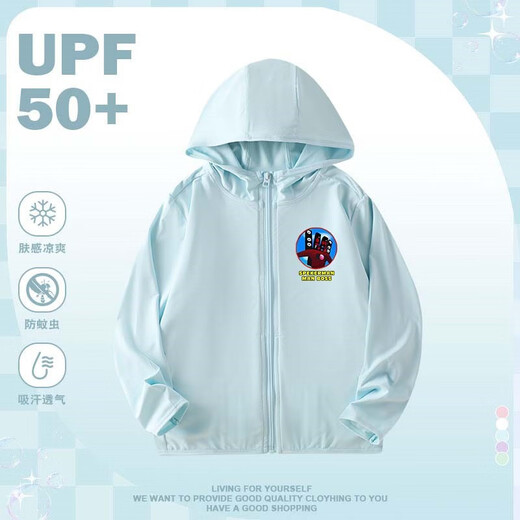 Disney's new anti-UV casual tops for summer, all-match speakers, monitors, TV people, printed outdoor sun protection clothing, 4 types of blue 110