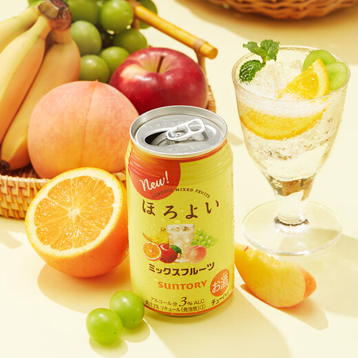 Vin de fruits suntory, multi-arraux 350 ml * 6 canettes, cocktail de vin sucré à faible degré, dames légèrement ivres et cadeau