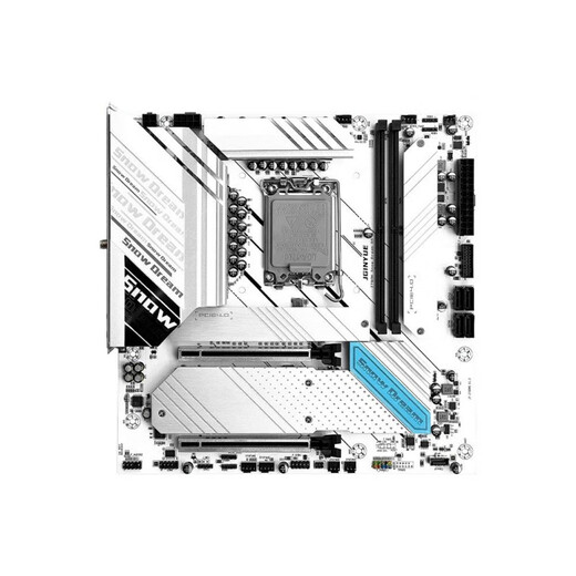 精粤/Z690雪之梦主板D4/D5兼容12代13代14代cpu套装ARGB1700 精粤Z690M Snow Dream D4【赠大游
