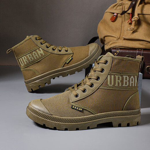 Tushilong 3522 Chaussures de protection du travail pour les hommes résistants à la semelle douce légère respirante et langue anti-odeurs de chaussures simples intégrées extérieurs randonnées hautes chaussures libératrices noir 39