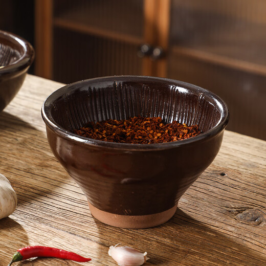 Baichao old-fashioned hammer household garlic pounder, pepper preserved egg, tea bowl, baby grinder, rice paste ceramic masher, 16cm hammer with stick (high style)