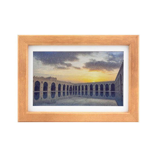 Waveshare 7.3-inch E6 full-color electronic ink screen paper solid wood photo frame calendar album can be refreshed regularly ultra-long standby 800 480 resolution PhotoPainter (B)