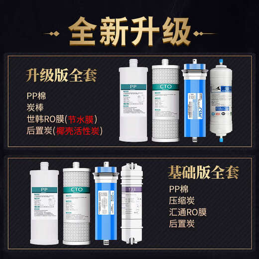 
Suitable for Qinyuan water purifier filter element general KRT3800/3820/3890/2800 water purifier basic version KRT3810/3820-12 level