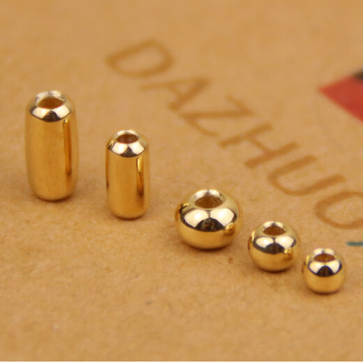 Shaoyu Takahashi Goro goros pure gold 18K gold solid gold beads loose bead accessories bracelet necklace accessories diy beads round beads S size 18K gold