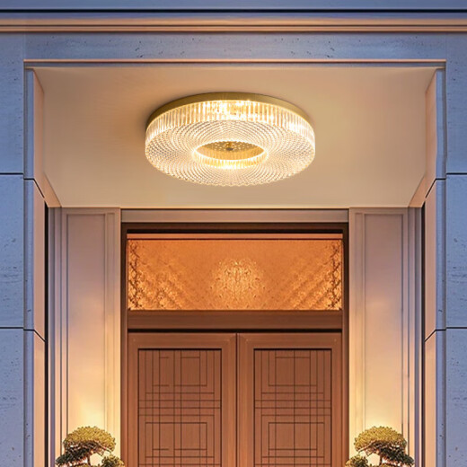Villa Durable Entrée Plafond Light Foyer Entrée Entrée Entrée Courte de cour extérieure Balconie Entrée extérieure Éclairage 6626-40 cm - Changement de lumière à trois couleurs-36W
