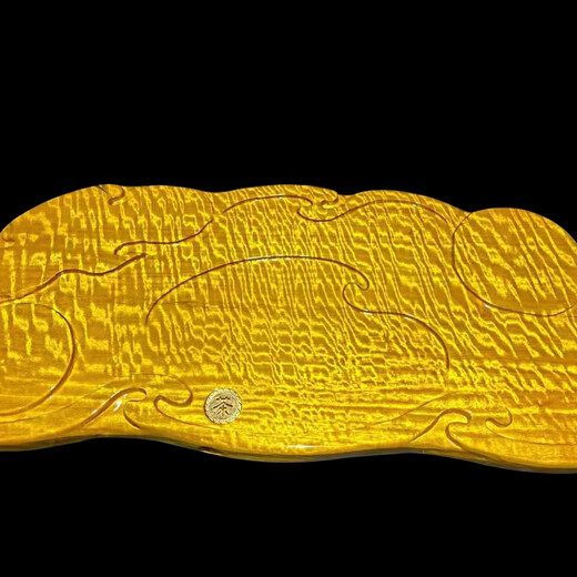 SMVP Myanmar Golden Nanmu Tee Tablett Massivholz Holzbaum Baumwurzel Wurzel Carving mit Drainage Lao Jiang Natural Kung fu chinesischer Tee Unterlicht Grau 1047-880