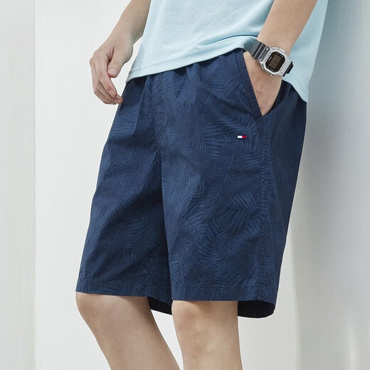 Tommybull American Tommy Tommy Summer Men's Fashionable All-Match Shorts All-Match Business Five Clip Pantals Pantalon d'âge moyen et jeune pantalon droit 9215 Green 3xl poids 160-180jin [Jin est égal à 0,5 kg]