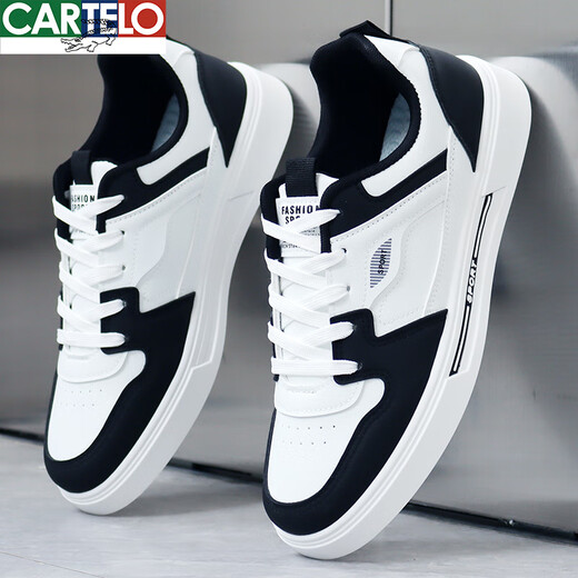 
CARTELO 2025 summer new shoes for men's white shoes Korean style shoes versatile anti-odor casual men's shoes sports breathable board shoes 9901 m green 39