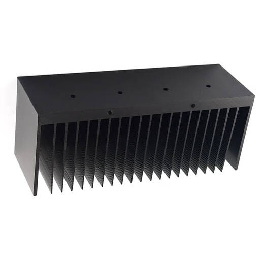倪之尔定制铝合金散热片氧化发黑 150*60*50适合LM1875 TDA7293 LM3886