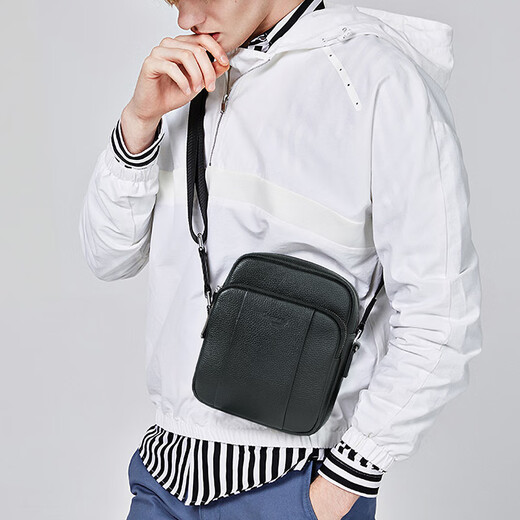 Krokodil-Shirt Qixi Geschenke Top Cowhide Herren kleine Taschen Fashion Crossbody Taschen lässig One-Shoulder-Männer-Taschen geben Freund