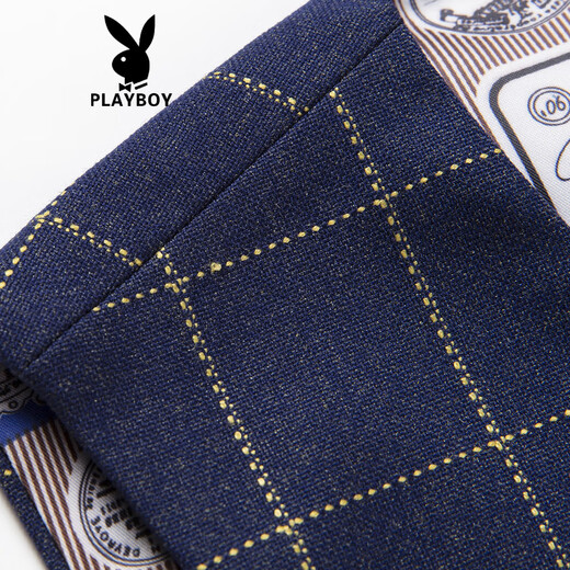 花花公子（PLAYBOY）夏季新款格子西装马甲男士韩版青年英伦休闲潮流修身坎肩西服背心 9926款001格子 S 165 适合95-105斤左右