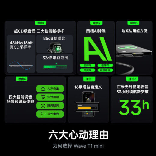 Maono Wireless Microphone Lavalier Microphone One-to-Two Live Broadcast Short Video Outdoor Noise Reduction Android and Apple Phone Camera Recording Professional Tuning Mini Microphone Voice Changer Maono T1mini T1 One-to-Two + Charging Compartment Android + Apple 15 and above