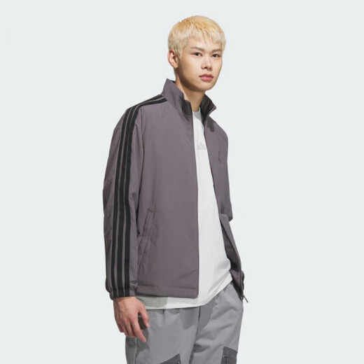 
Adidas men's clothing new simple and versatile outdoor sports casual stand collar zipper work jacket IT3954 KC3893 XL