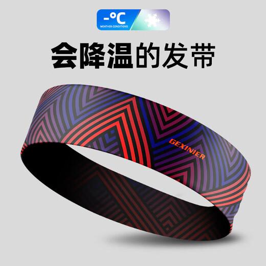 UOSU头带运动发带男女止汗带跑步男士健身瑜伽吸汗头巾头发束带导汗带 星晴