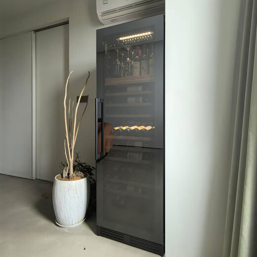 Gironde Embraco ultra-thin embedded red wine cabinet constant temperature wine cabinet beverage cabinet tea refrigerated fresh cabinet 100 pieces living room household first-level energy efficiency JC275 frequency conversion first-level energy efficiency + single temperature 102 bottles