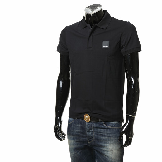 ARMANI/Armani EA Men's simple casual and fashionable short-sleeved POLO shirt EM001379 AF14103 Black UC001 L
