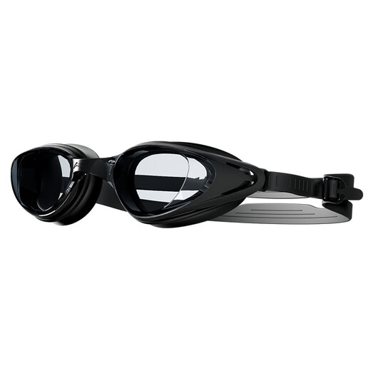 Li Ning (LI-NING) swimming goggles myopia waterproof anti-fog high-definition mid-frame men's and women's professional training swimming goggles swimming cap earplugs set equipment black swimming goggles + swimming cap + nose clip earplugs 500