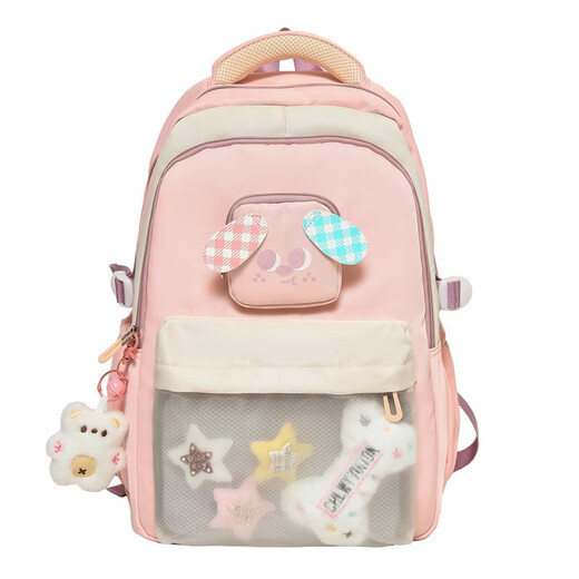 SCOLAGE SCHOOLAGE CORÉCAL Version coréenne Rétro Étudiant lycée Junior High School Student Backpack Girls Grand Capacité Travel Sac à dos 1466 Kaki Couleur sans décoration suspendue