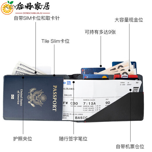 MPPMCK [High-End Light Luxury] Keysmart Anti-Diebstahl-Bürstenpassclip in Übersee Ticket Ticket Bag Taschen Tasche Tektuf Weiß [RFID-Anti-Diebstahl-Pinsel + Begleiterer Stift + 9 Kartenanteile