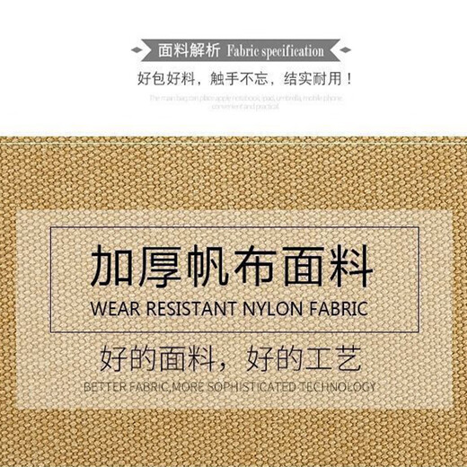 Feng Shang durable tool bag canvas multi-pocket plumber bag woodworking wear-resistant hardware tool bag portable crossbody sturdy