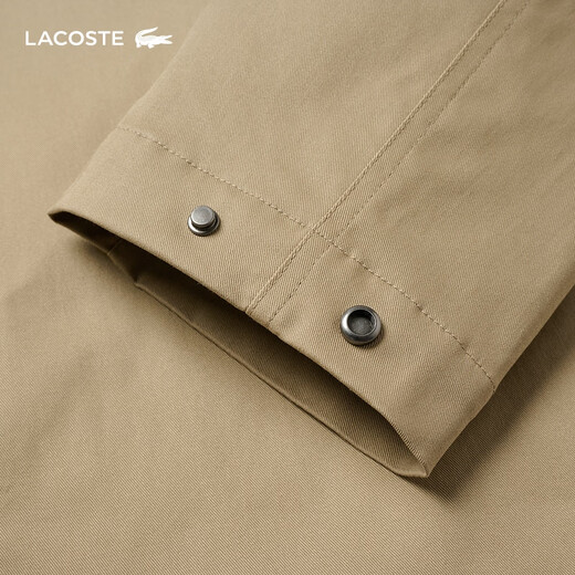 LACOSTE [MISMO MODELO DE WANG YIBO] Ropa para hombres de cocodrilo francés 25 Versión estándar de primavera y verano Jaqueta ejecutiva resistente al agua BH7027 CB8/Camel L (185) 54