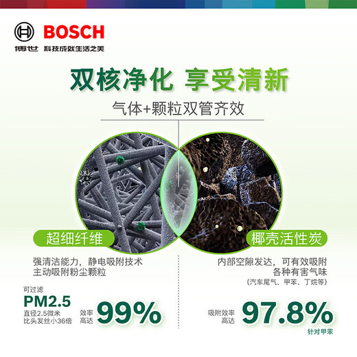BOSCH (BOSCH) Automobilklimaanlage Filterelement + Luftfilterelement -Filterraster Zwei Filter -Set Peugeot 4008/5008 Citroen Tianyi