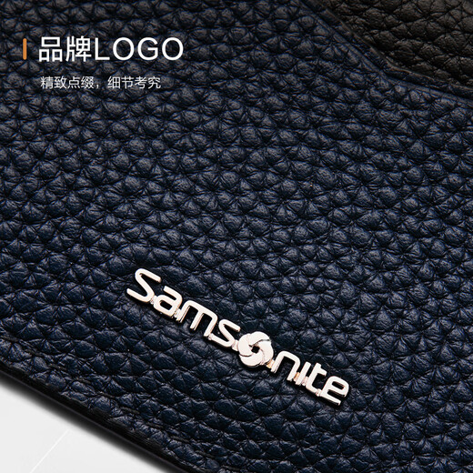新秀丽（Samsonite）多功能卡包名片夹皮革零钱包男士生日礼物TK6*91020