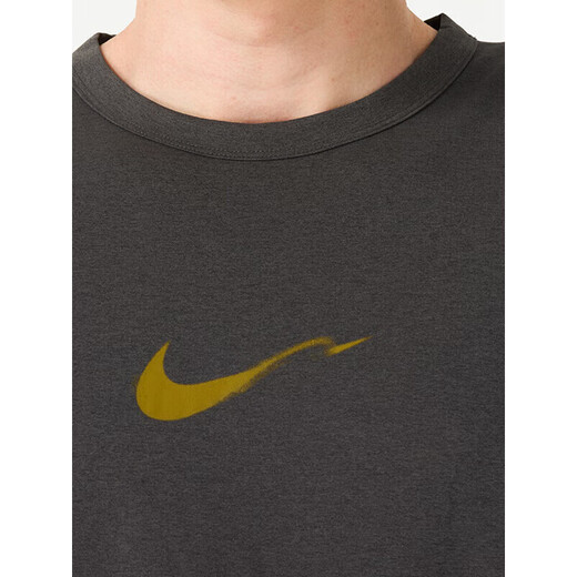 NIKE耐克跑步速干T恤男冰丝防晒短袖新款透气运动装正品休闲上衣 灰色HV4882-299 防晒透气 官方正 M 推荐120-130斤