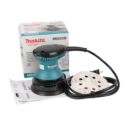 Makita Disc Track Sander Holzbearbeitungsschleifpapier Holzmöbel Poliermühle M9202B M9204B mit Staubbeutel